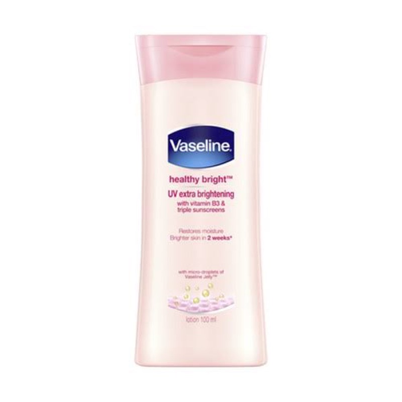 &lt; cu.x&gt;Vaseline Healthy bright 100 Ml uv extra brightening Lotion