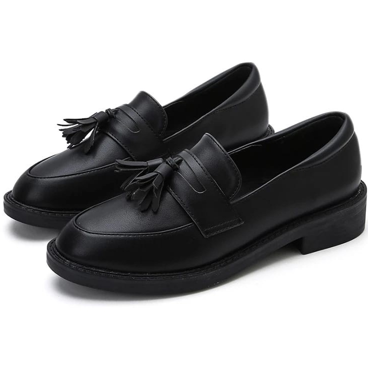 4.4 SEPATU LOAFERS DOCMART FASHION RUMBAI BLACK DOF PREMIUM RWS 2