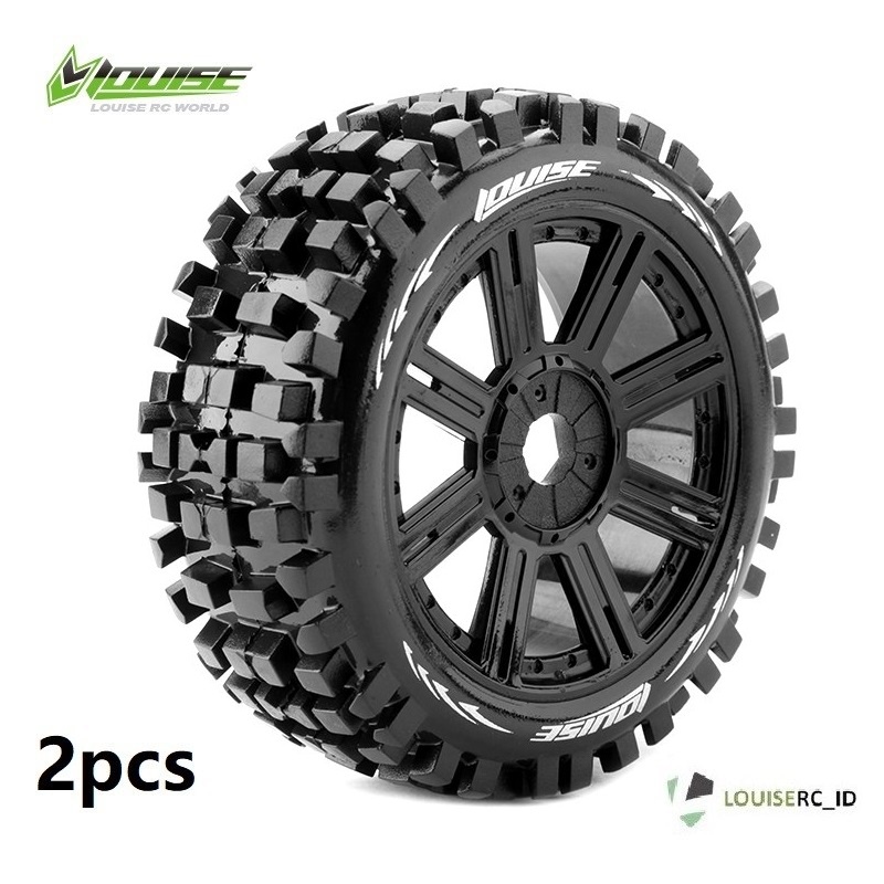 Louise B-ULLDOZE 1/8 Buggy Tires Ban Rc Abisma Arrma Carson Hobao Losi Mugen