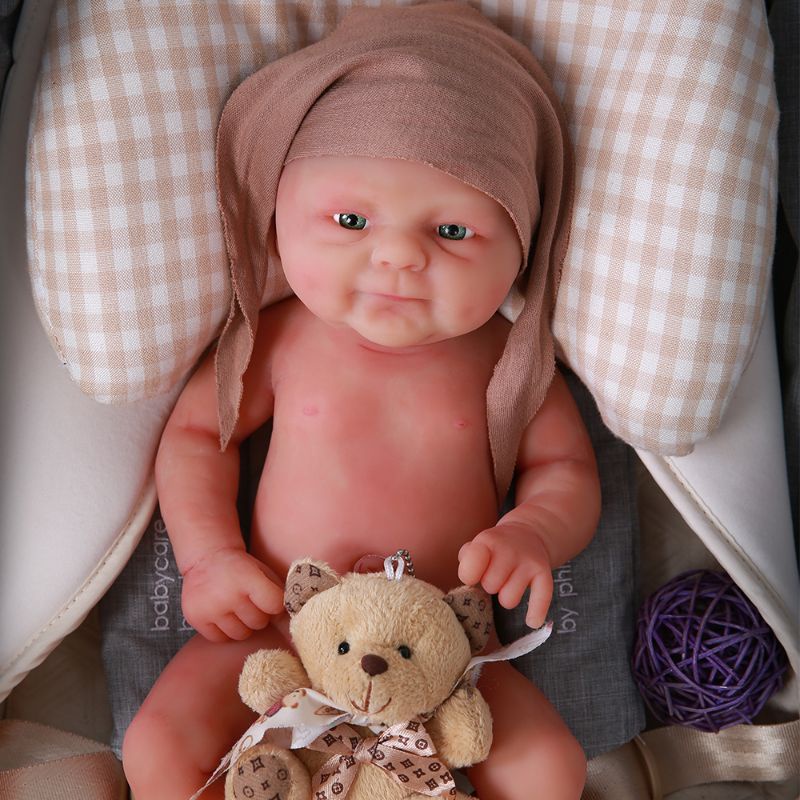 Reborn doll baby Boy Micro Preemie Full Body Silicone Baby Doll Lifelike Mini Reborn Doll