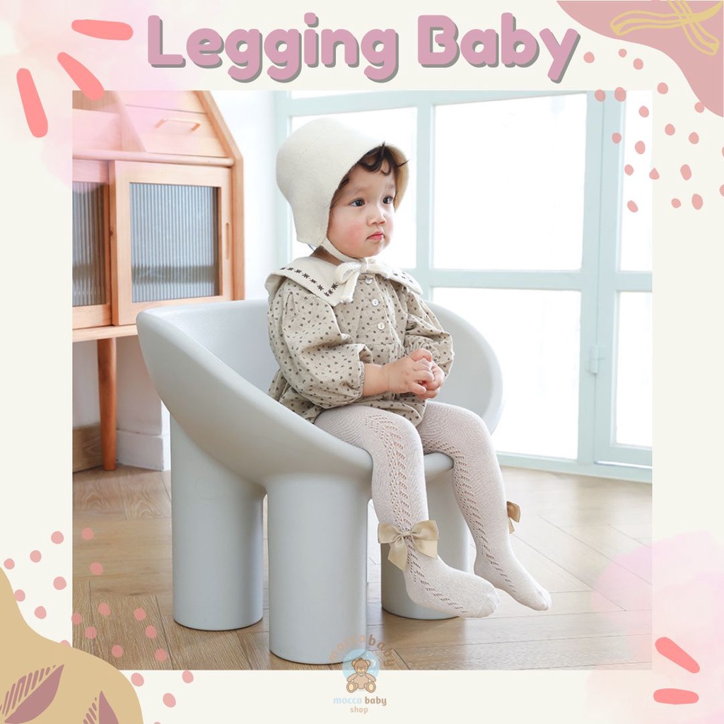 MBSS - LEGGING CUTIE PIE Stocking Ribbon Bayi Anak / Celana Anak Perempuan Soft Import