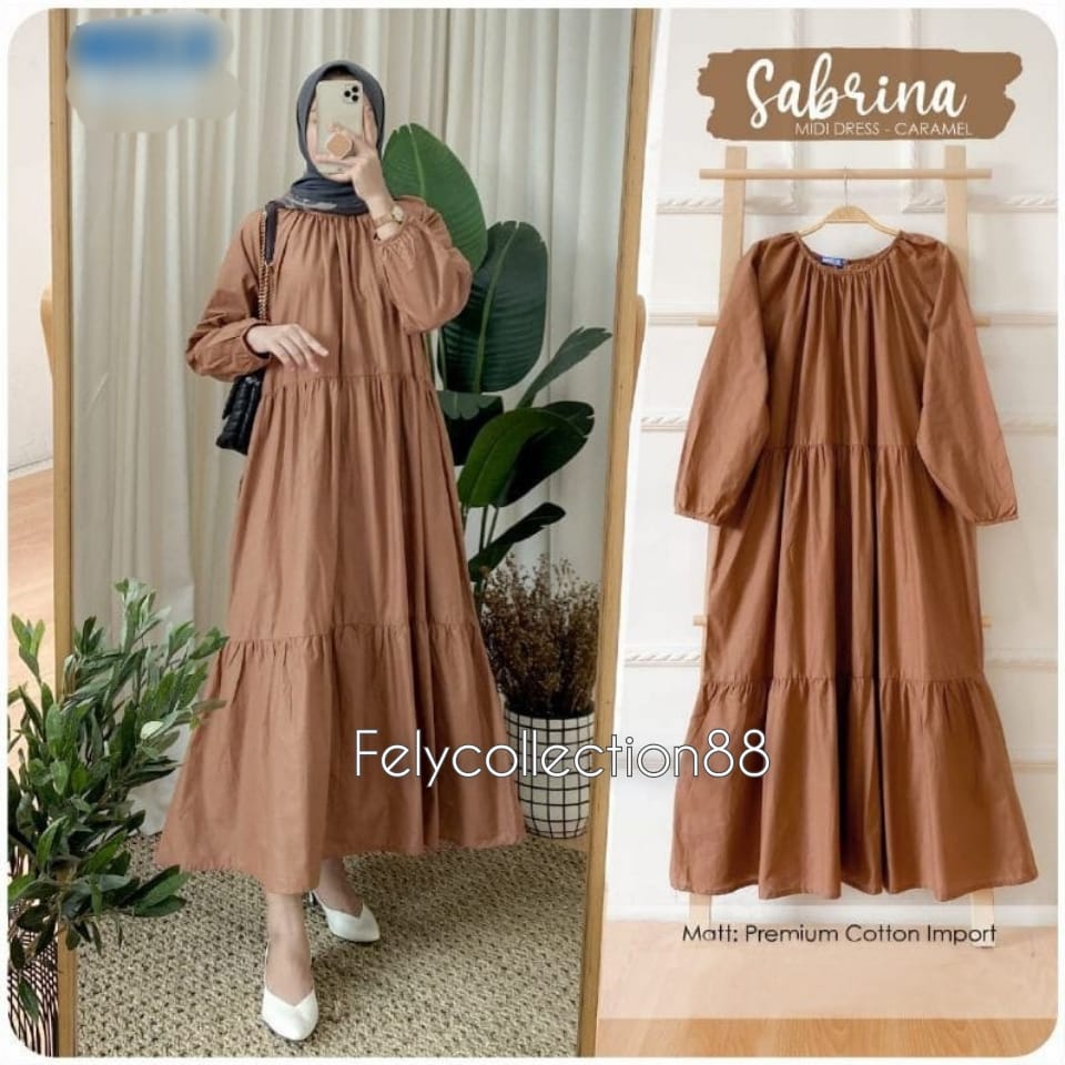 Sabrina Midi Dress // Tunik Wanita Polos