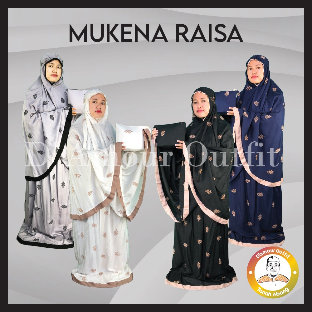 Mukena Dewasa Bordir, 8 Warna Rayon Premium, Mukena Dewasa Bordir Raisa, Mukena Travelling Dewasa