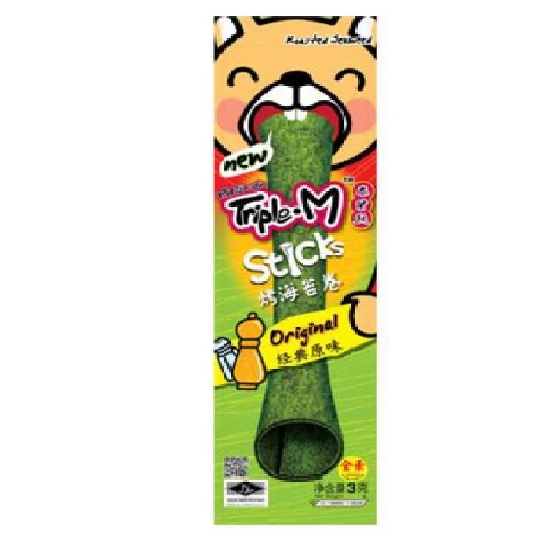 Rumput Laut Triple M Roll Stick / Kotak Grilled Original Seaweed 27 Gram