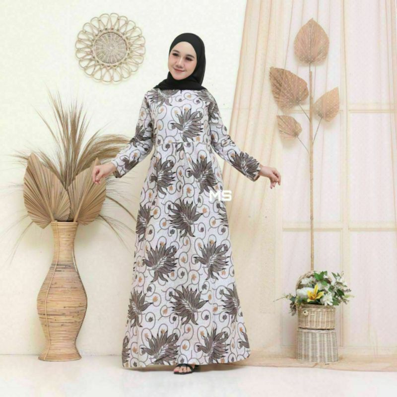 Baju Batik Wanita Gamis Batik Modern Dress Batik Wanita