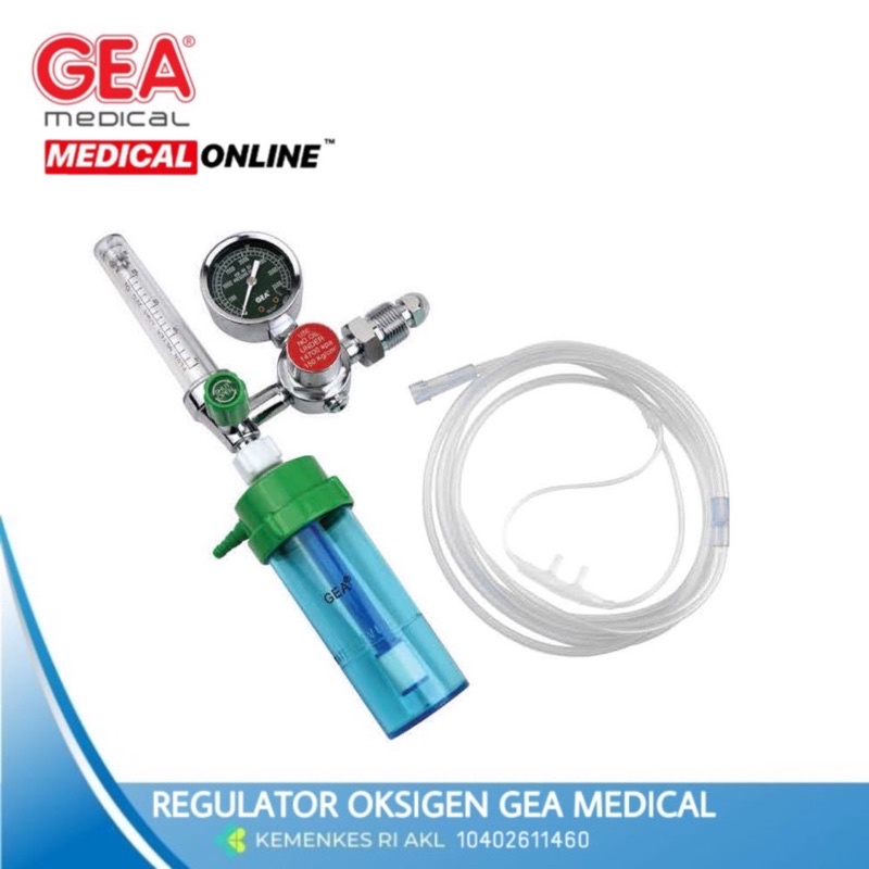 REGULATOR OKSIGEN GEA TABUNG OXYGEN MEDICALONLINE MEDICAL ONLINE