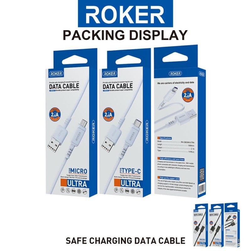 KABEL DATA FAST CHARGING ROKER MICRO TYPE C