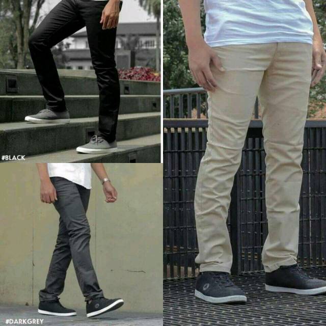 Celana Kain Chinos Distro 27 34 Celana Panjang Kain Pria Celana Chino Pria Terbaru 27 34 Shopee Indonesia