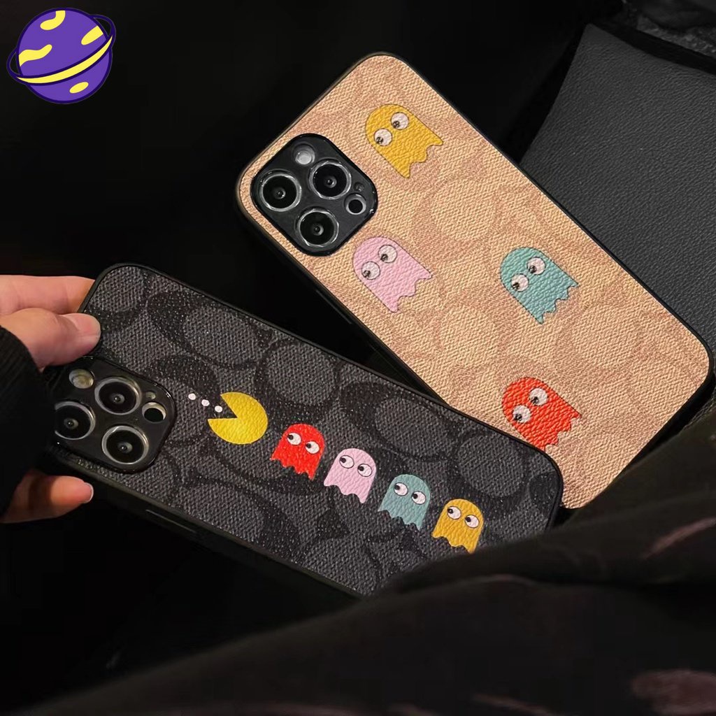 Case Bahan Kulit PU Desain Coach Untuk iPhone 14 13 12 11 Pro X XS Max XR SE2020 7 8 Plus