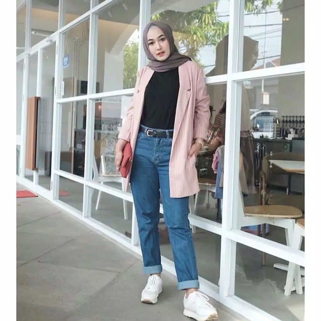  1KG 6PCS BAGGY JEANS  CELANA  JEAN  PLAIN  BOYFRIEND  MURAH 