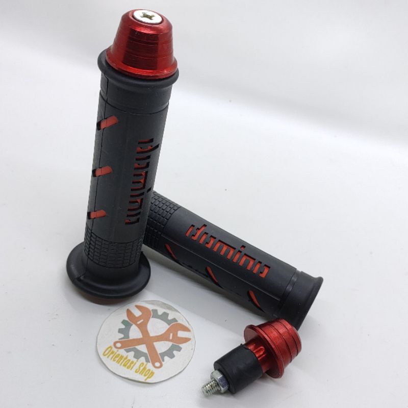 HANDGRIP DOMINO PLUS JALU STANG BISA UNTUK SEMUA MOTOR UNIVERSAL