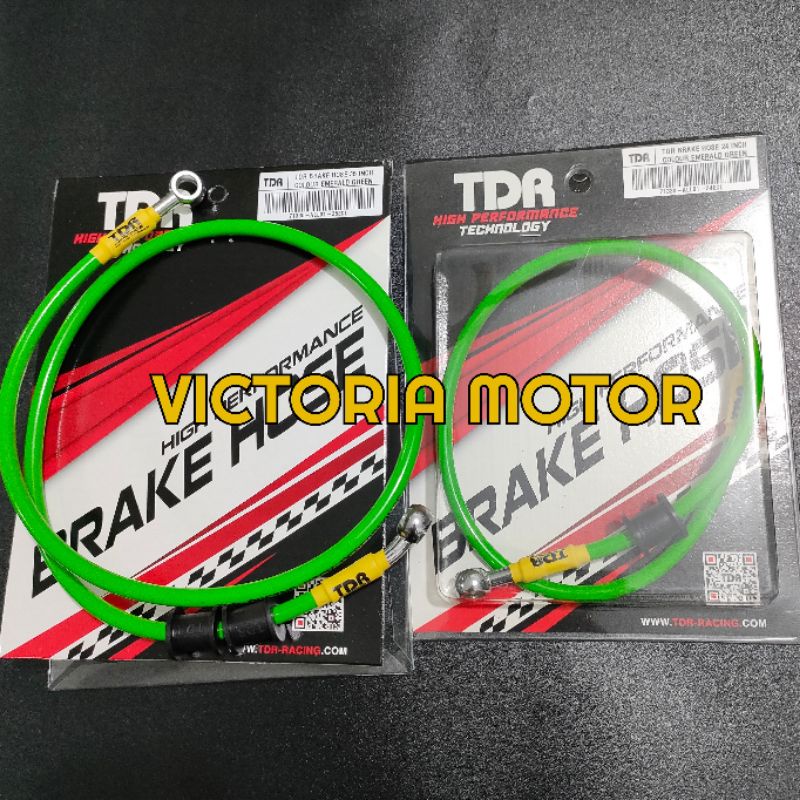 Selang rem motor TDR Warna Hijau 35inch/90cm &amp; 24inch/60cm