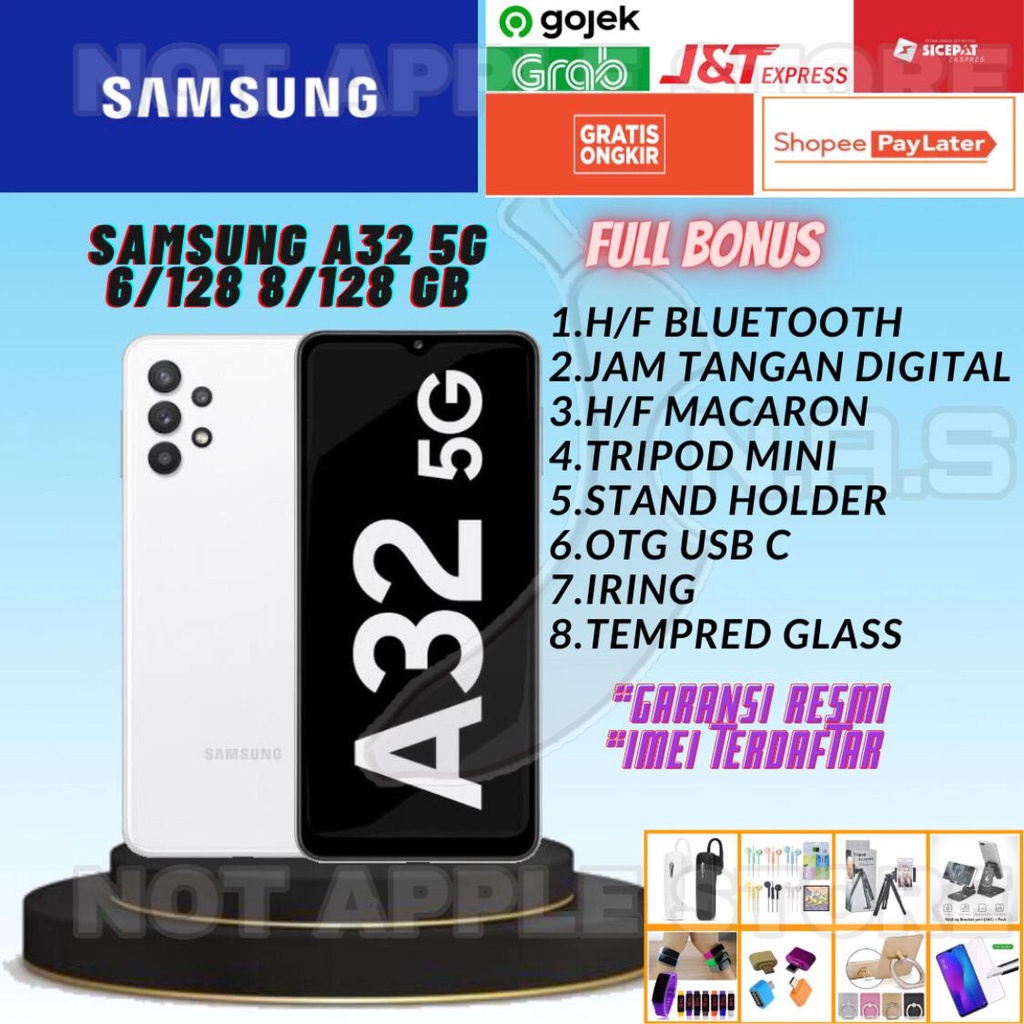 SAMSUNG A32 5G RAM 8/128GB NEW  BARU GARANSI RESMI