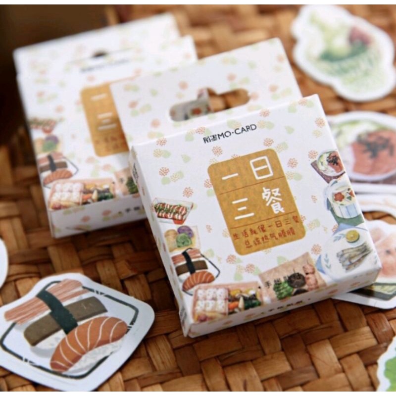 

E602 - 46 Pcs Cute Cartoon Food Kitchen Decorative Stickers