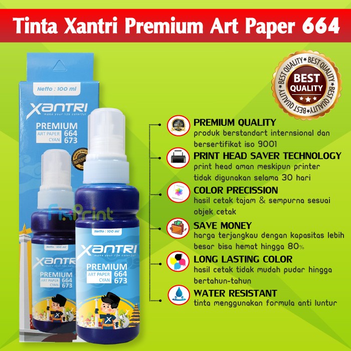 Tinta ARTPAPER XANTRI EPSN 664 L110 L120 L210 L220 L300 L310 L350 L121