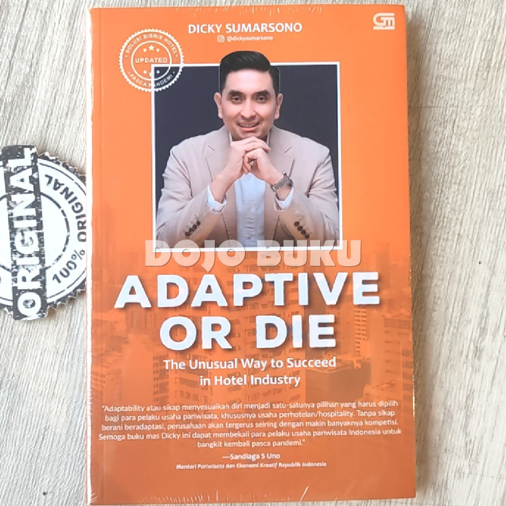 Buku ADAPTIVE OR DIE The Unusual Way To Succeed in hotel Industry by Dicky Sumarsono