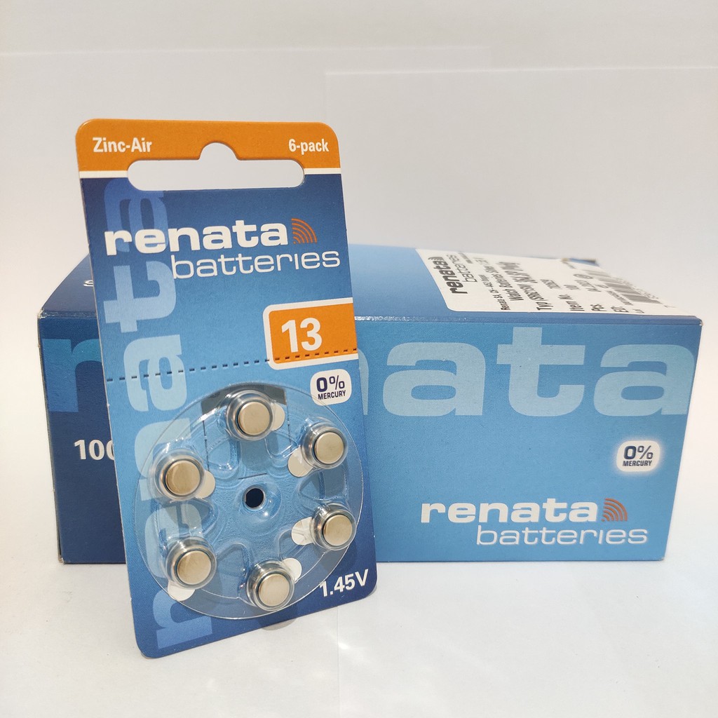 Baterai batre Renata za13/13/a13 Original Hearing Aid Battery.