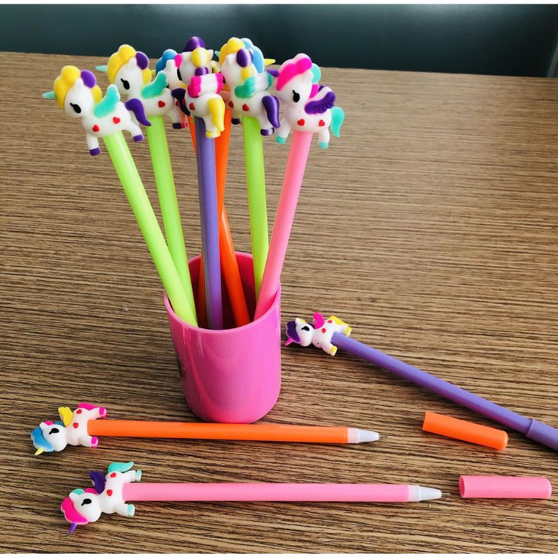 

Pulpen pena gel karakter motif unicon cute / alat tulis menulis pulpen unicorn