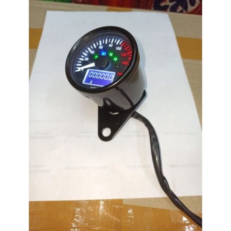 SPEEDOMETER BULAT RPM BENSIN DIGITAL ORIGINAL UNIVERSAL SEMUA MOTOR