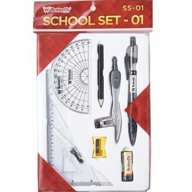 

[SILAHKAN DIORDER] Paket Alat tulis Sekolah Lengkap 9 in 1 Penggaris