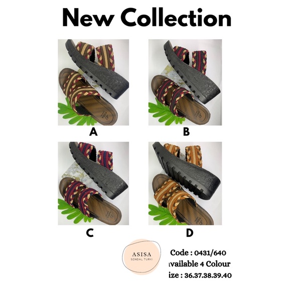 Promo Buy 1 Get 1 sandal wedges sol 5 cm,NEW COLLECTION SENDAL WANITA IMPORT SENDAL TURKI ORIGINAL S