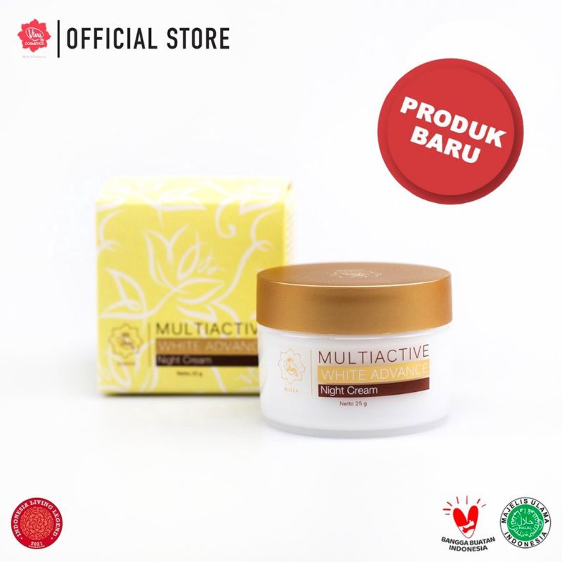 Viva Queen Multiactive White Advance Night Cream - Viva Krim Malam Whitening