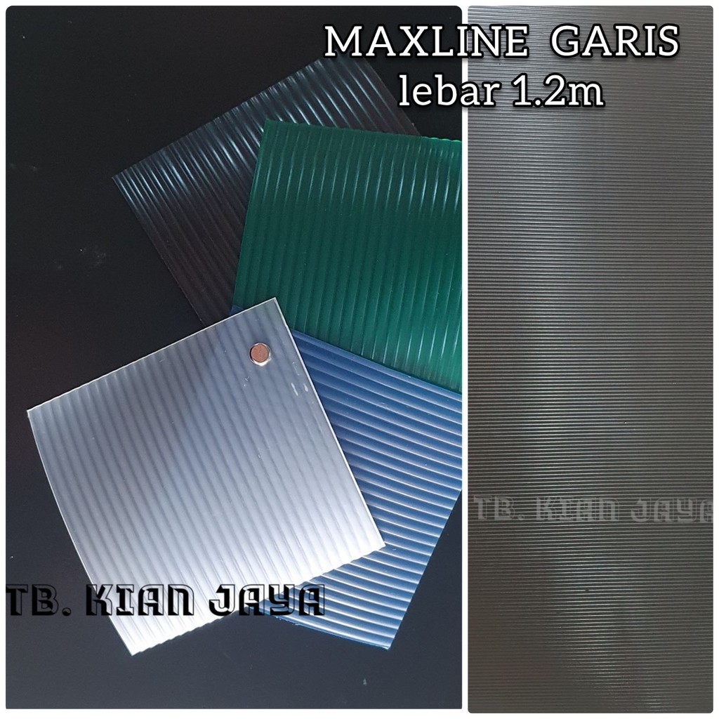 Fiber Plastik penutup Pagar MAXLINE Lebar 1.2m Motif Garis