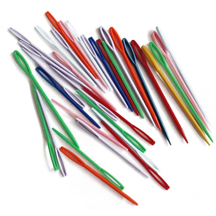 Plastic Threading Darning Needles (20pcs)