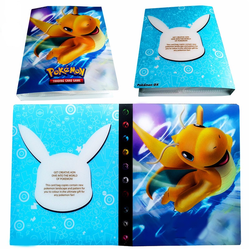 240pcs Buku Album Koleksi Kartu Game Pokemon GX Fast Dragon Carby Untuk Hadiah Ulang Tahun Anak