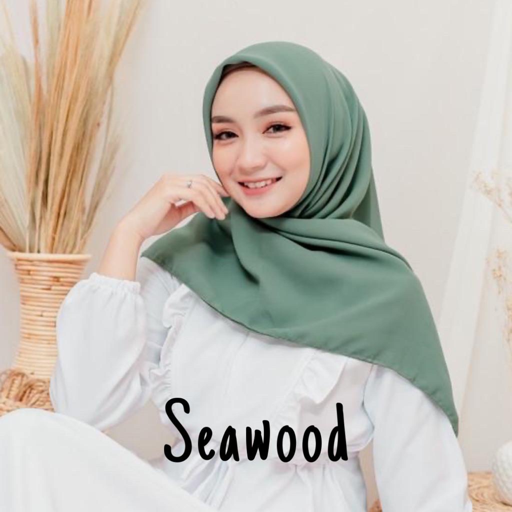 Hijab Segi Empat Bella Square Jilbab Maula Kerudung Bela Square Bahan Polycotton Premium Part 2-Bella Seawood