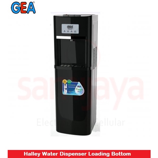 DISPENSER GEA HALLEY GALON BAWAH LOW WATT PANAS NORMAL DINGIN NEW