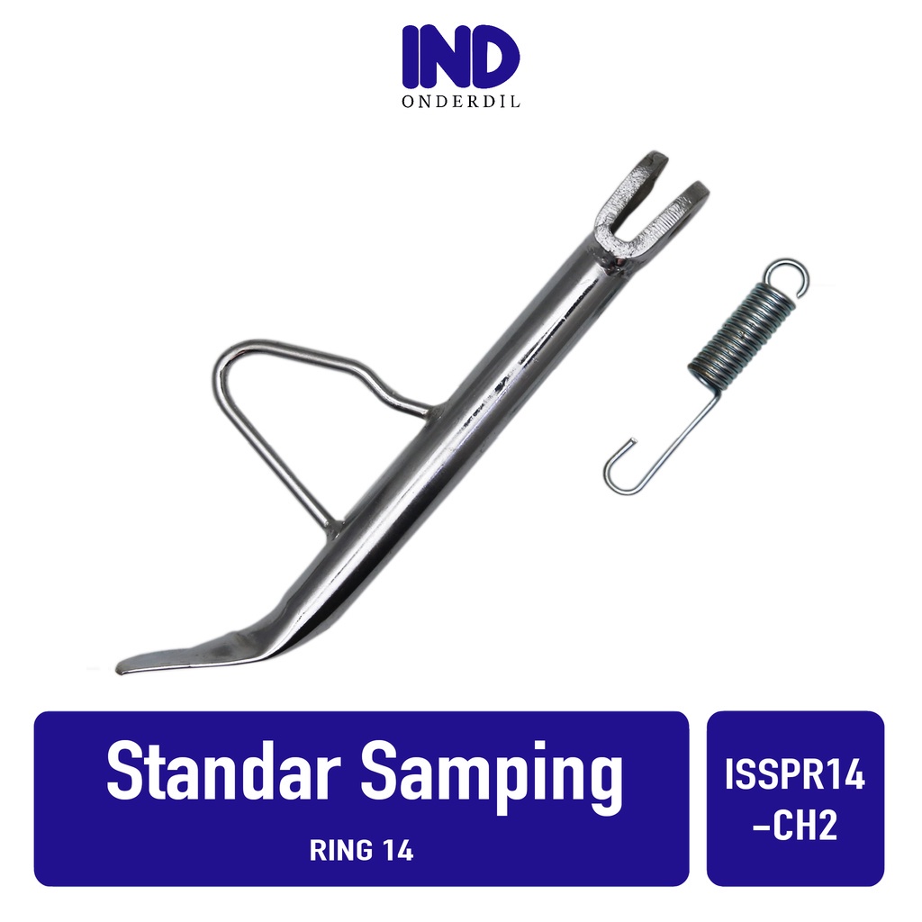 Standar-Standart-Standard-Jagang Samping-Pinggir-1 Motor Tipe 2 Warna Chrome Untuk Ring 14