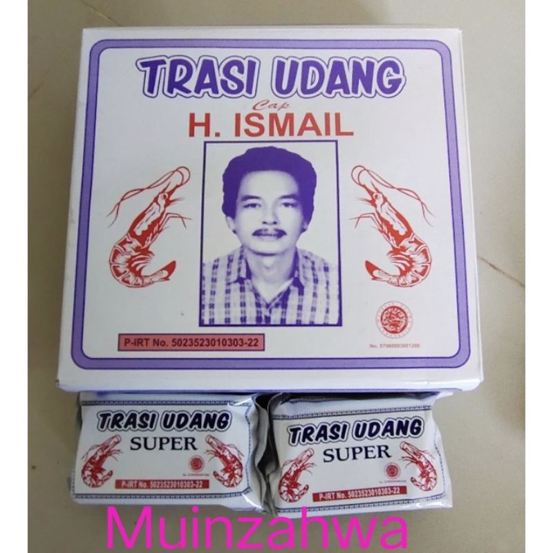 

TRASI UDANG H.ISMAIL/TRASI ISMAIL 1 BOX/ 1KG(10PCS)/TERASI UDANG/TERASI MURAH