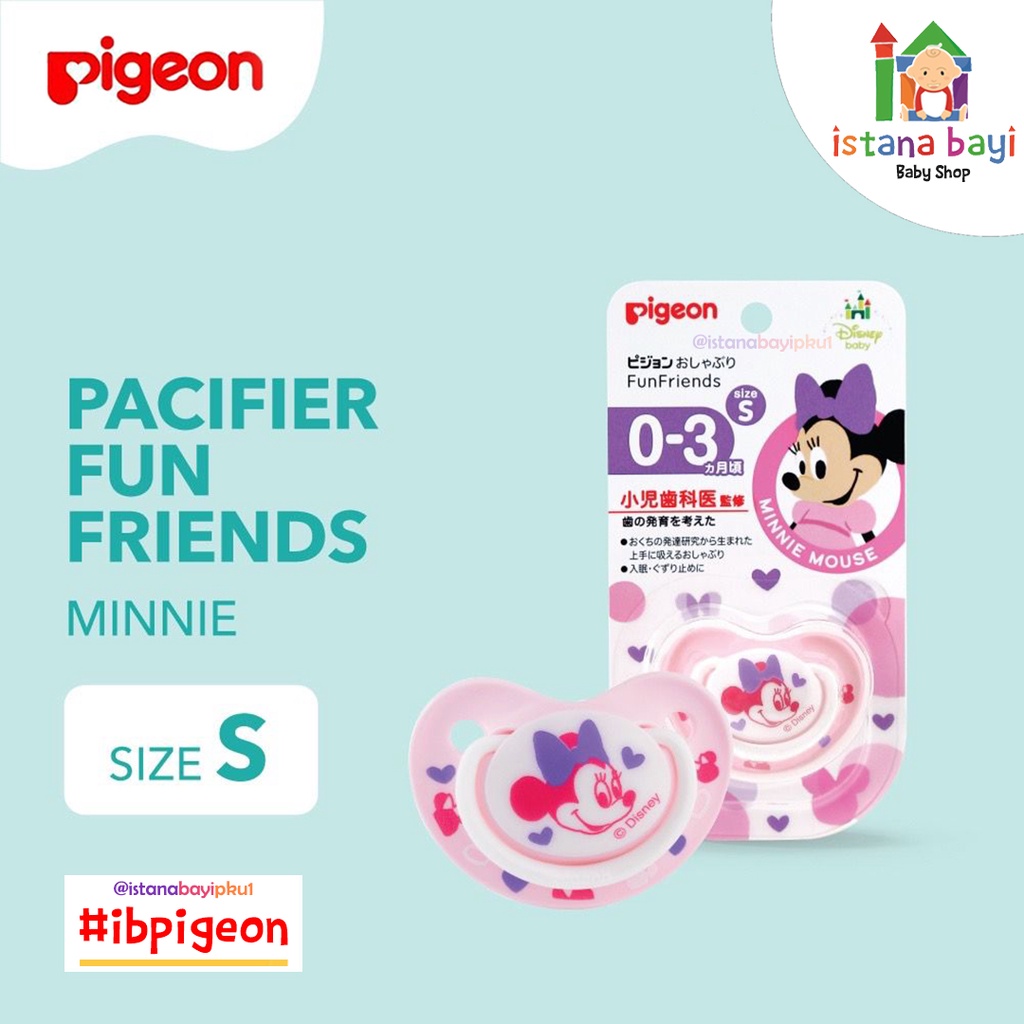 Pigeon Pacifier Funfriends Disney 0-3 bulan - Kompeng Bayi