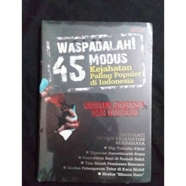 buku waspadalah 45 modus kejahatan paling populer di indonesia