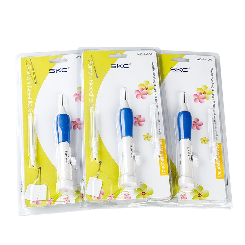 Punch needle set with per/spring/ alat bordir sulam tangan/embroidery pen