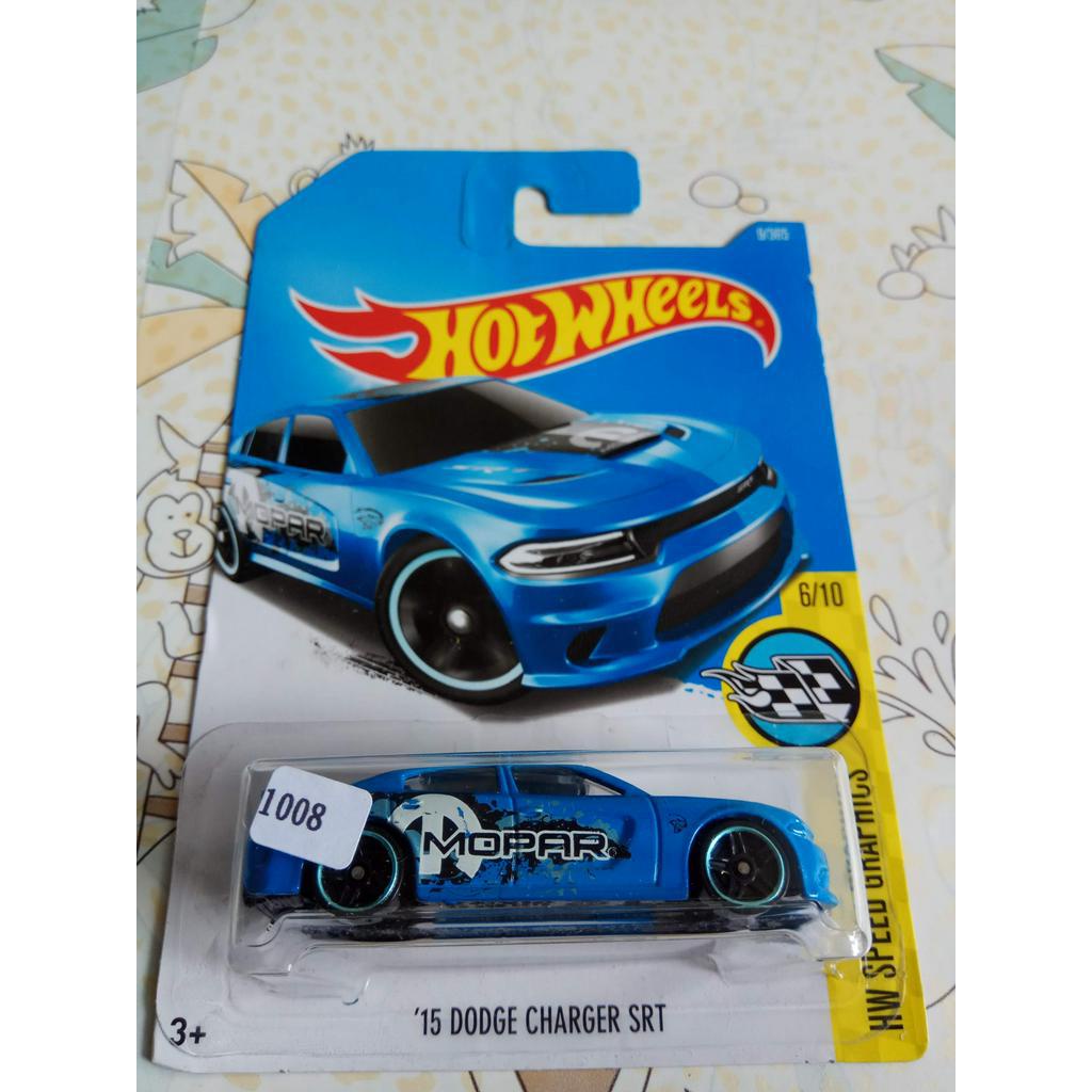 Hot Wheels - 15 Dodge Charger SRT Blue Tampo MOPAR HW Speed Graphics