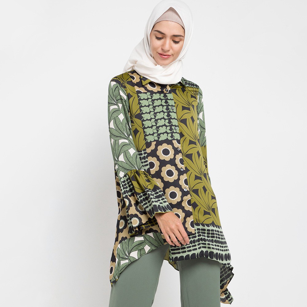 Allea Itang Yunasz /Marsha Blouse / Atasan Wanita - Hijab Fashion Muslim
