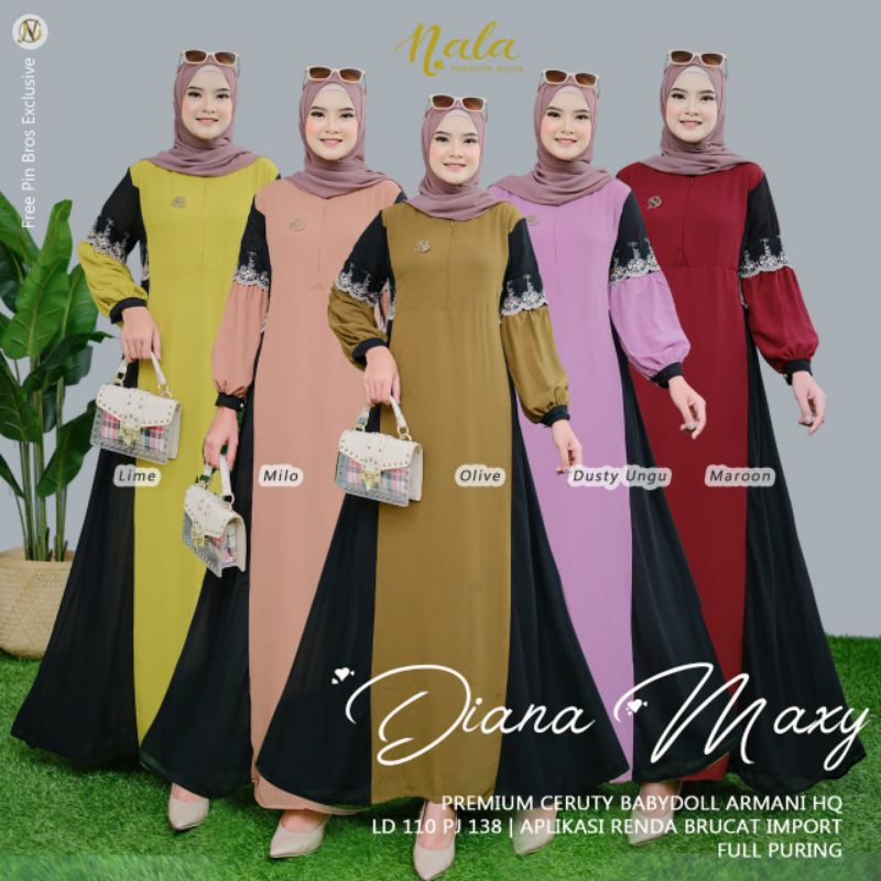 DIANA MAXY PREMIUM CERUTY BABYDOLL BY NALA