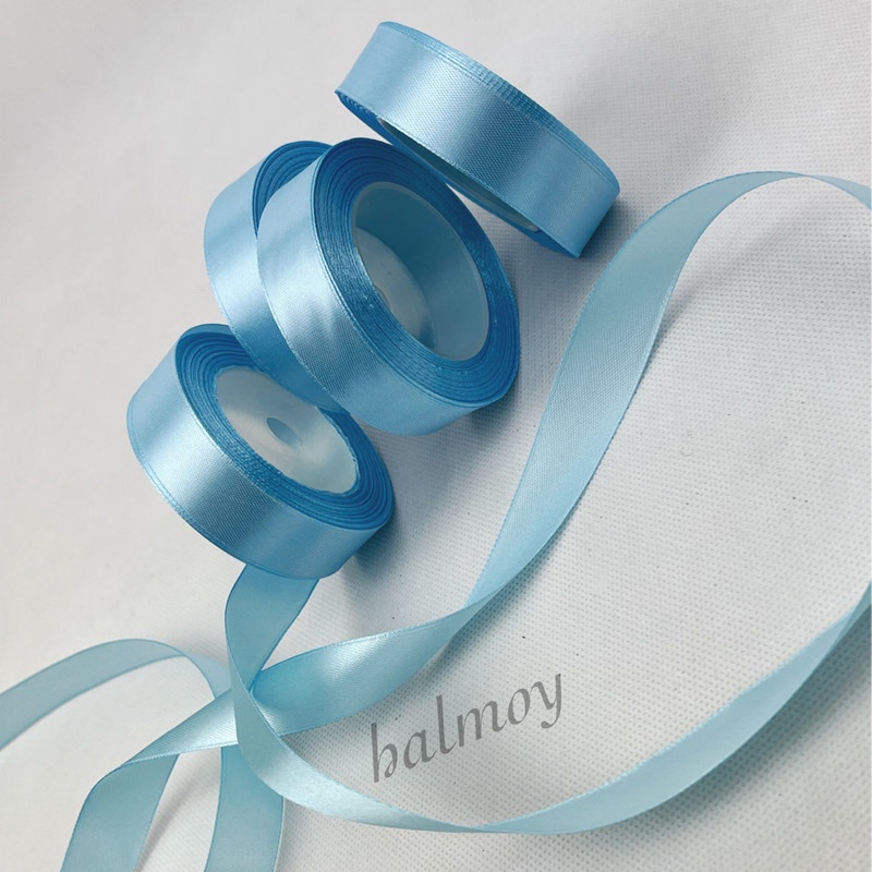 

PITA SATIN KAIN 3/4 INCI / 2 CM WARNA BABY BLUE #104