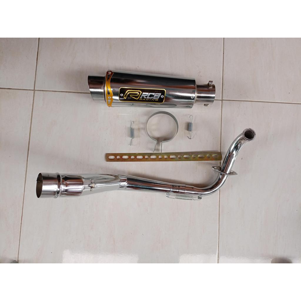 Knalpot Racing RCB Chrome Honda Genio Beat 2020 BeatStreet 2020