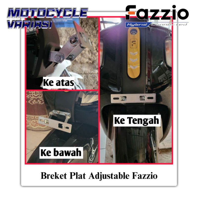 Breket Plat Nomor Fazzio Dudukan Plat Fazzio Custom