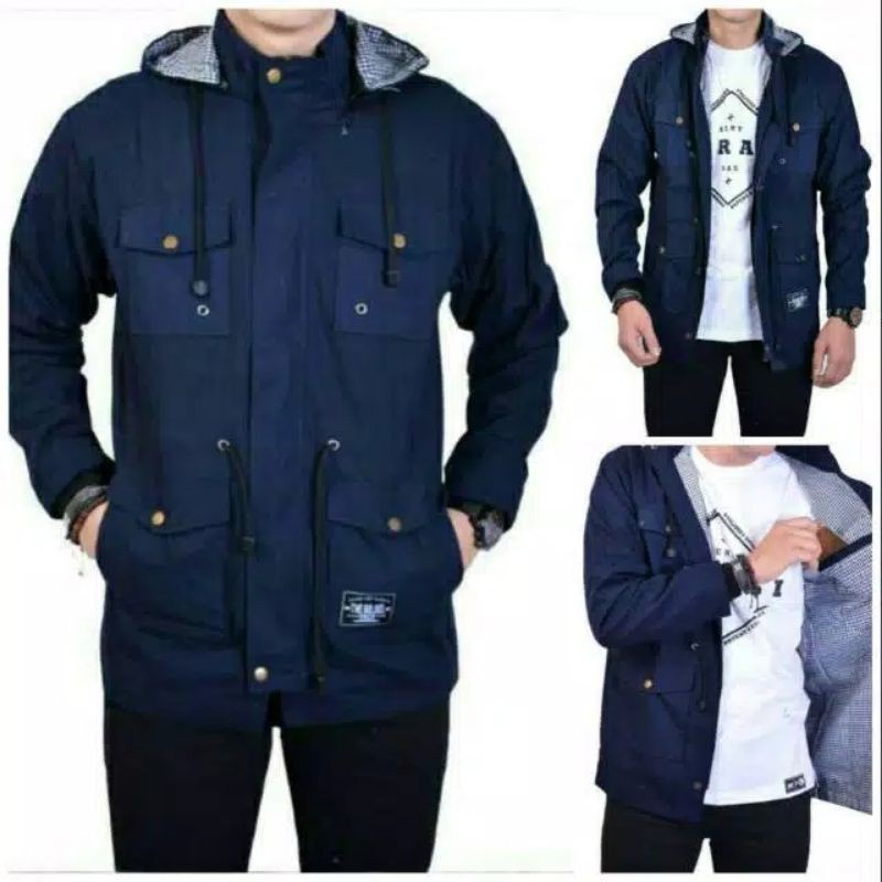 JAKET PARKA/PARKA POLOS/parka pria wanita