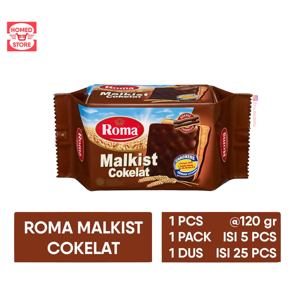 

Roma Malkist Cokelat 120 gr MURAH