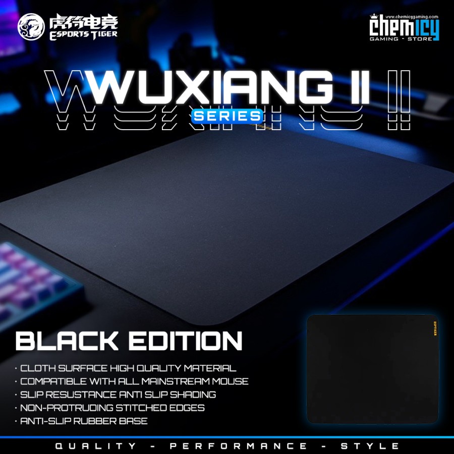 Tiger Arc Wuxiang II Black Cloth Gaming Mousepad