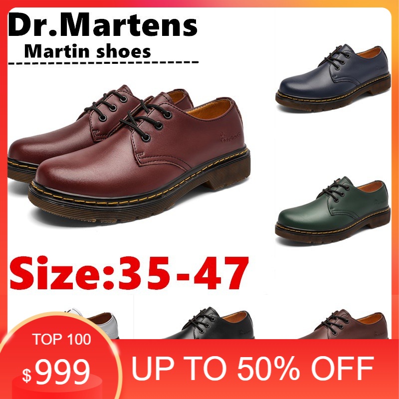 READY STOCK~Dr.Martens Martin Shoes Leather Tooling Shoes Martin boots Black/brown/red/blue/green/wh