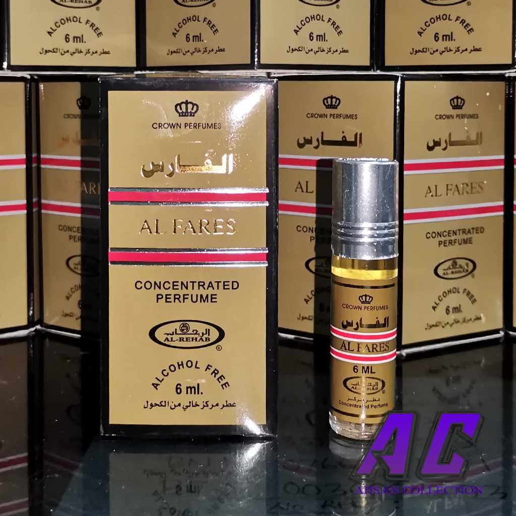 [A035] - Parfume ALREHAB ALFARES Roll on 6 ml | PARFUM AL REHAB AL FARES | Parfum Arab Non alkohol |