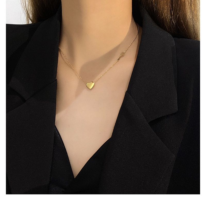 Kalung KL196 Stainless Steel Premium Fashion Wanita Kalung unik Lucu Elegant / Deluna/ BB