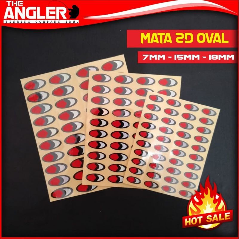 Sticker Mata Ikan 2D holografix