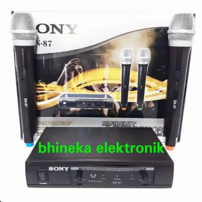 mic wireless sony SN87 / sn 87 mic pegang handheld